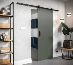 InspireMe - Système De Porte Coulissante Avec Rail - 90x204cm - PARKER I 90 - Végétal