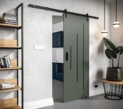 InspireMe - Système De Porte Coulissante Avec Rail - 90x204cm - PARKER Y 90 - Légumes Avec Système Soft-Close
