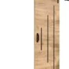 InspireMe - Système De Porte Coulissante Avec Rail - 90x204cm - PARKER Y 90 - Chêne Doré