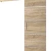 InspireMe - Système De Porte Coulissante Avec Rail - 90x204cm - AGRA IV - Chêne Sonoma + Cadre Chêne Sonoma + Poignée Argent Avec Système Soft-Close