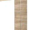 InspireMe - Système De Porte Coulissante Avec Rail - 90x204cm - AGRA VII - Chêne Sonoma + Cadre Chêne Sonoma + Poignée Argent
