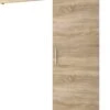 InspireMe - Système De Porte Coulissante Avec Rail - 90x204cm - AGRA I - Chêne Sonoma + Cadre Chêne Sonoma + Poignée Argent Avec Système Soft-Close